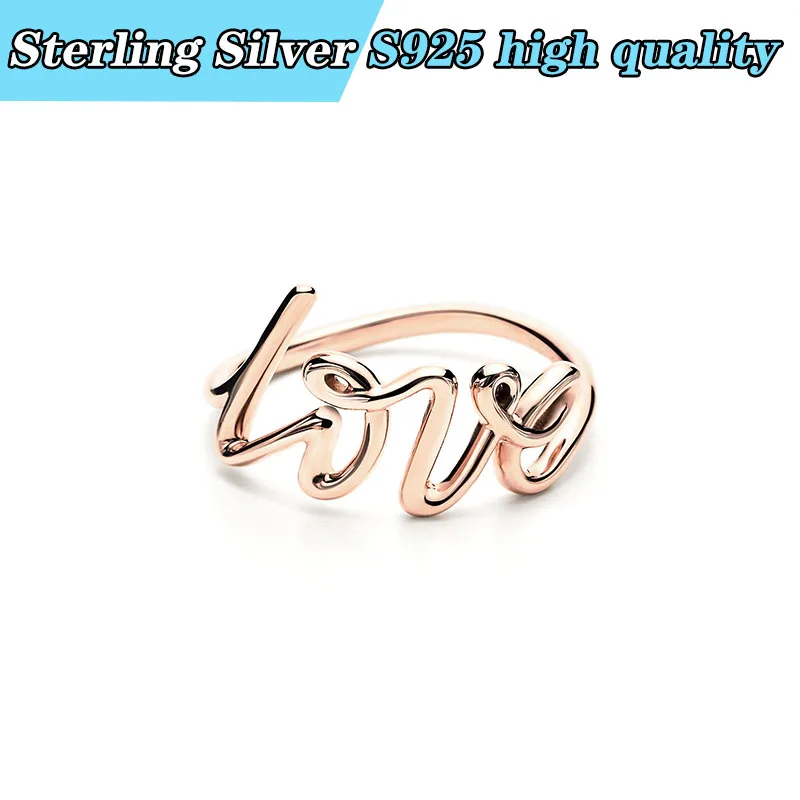

TIFF original 1:1 Sterling Silver s925love ring high quality suitable for couples to give girls gifts jewelry