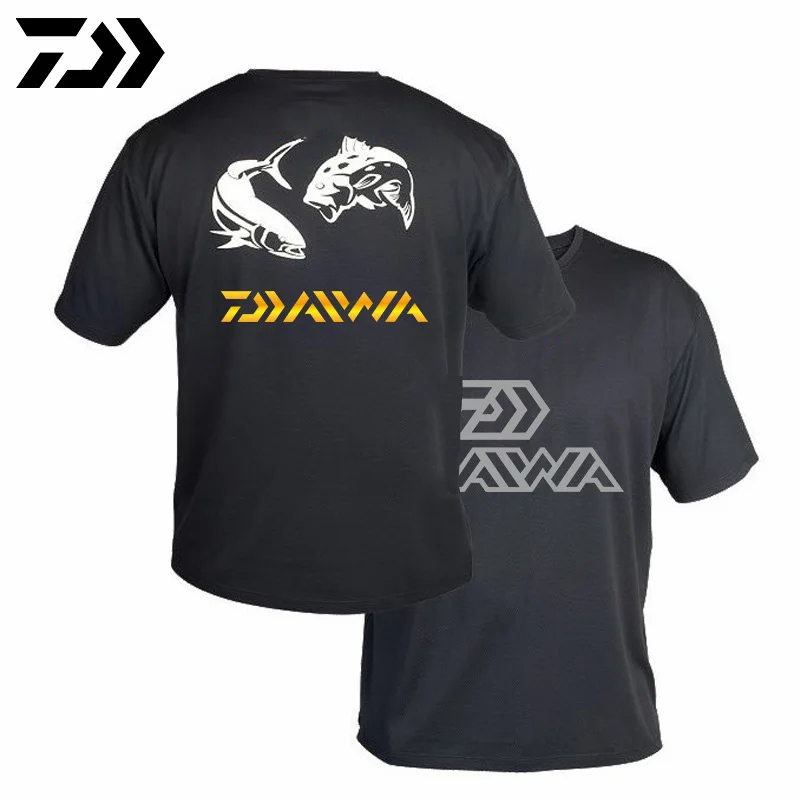 Daiwa Cawanfly футболка для рыбалки/одежда для рыбалки/рубашка для рыбалки на открытом воздухе Kleding с коротким рукавом спортивная одежда для рыбалки на открытом воздухе для мужчин