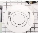 LEKOCH благодарности и отзывы костяной фарфор тарелка французская Западная dim sum тарелка тарелки в форме букв блюдо кухонные принадлежности - Цвет: Коричневый