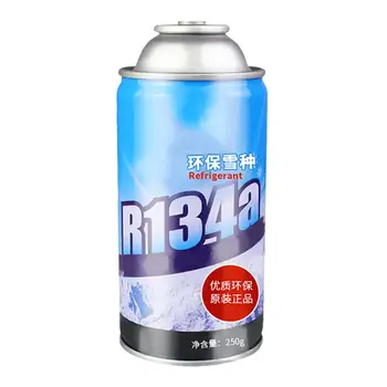 

250ml Automobile Refrigerant Liquid R134aEco-friendly Stable Fast Cooling Self-sealing Container Refrigerant Equipment Universal