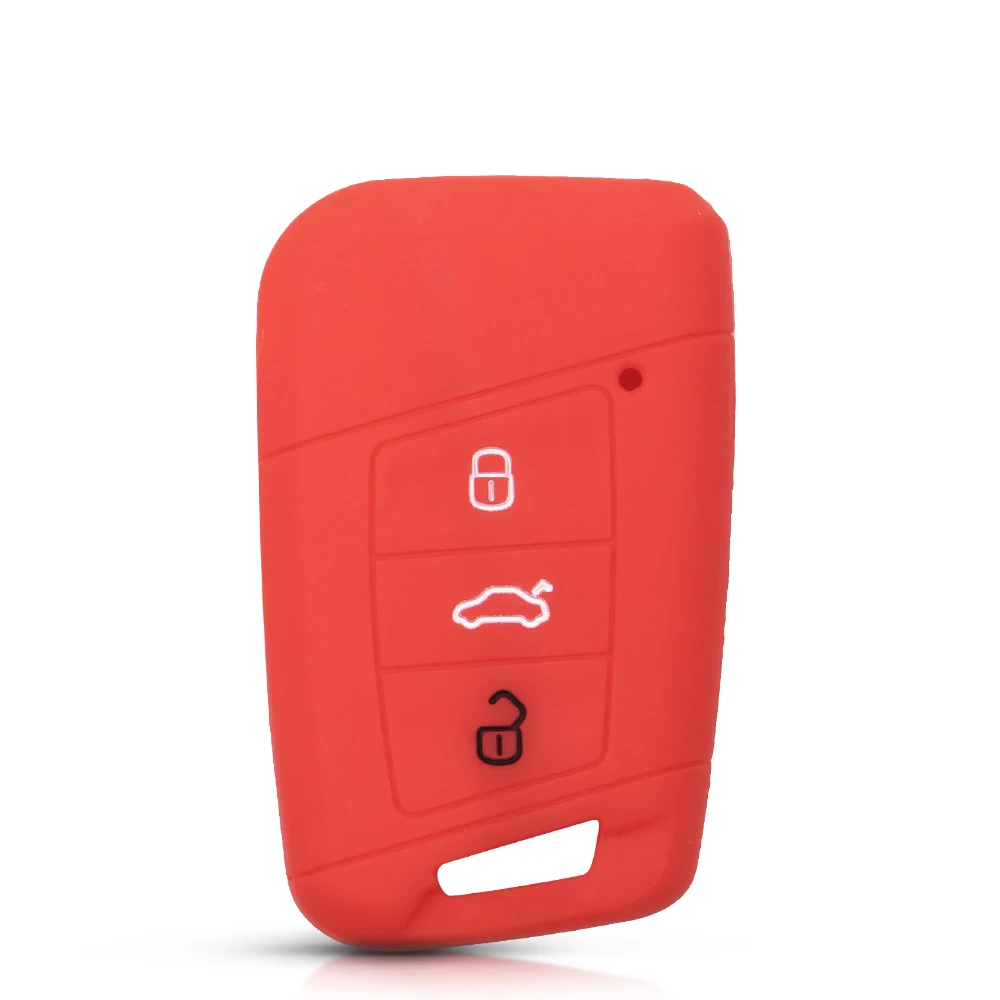 Cover in silicone chiave telecomando perVolkswagen/VW Golf 7 MK7 Seat Ibiza Leon Altea Passat B8 Magotan B5 Variant Skoda Octavia Tiguan - H0284f8e4a73b495cb06bfa06ed942535v