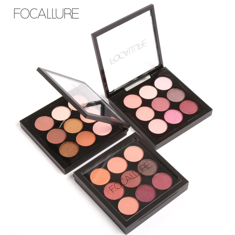 FOCALLURE 9 цветов тон земли мерцающий матовый Пигмент Блеск Тени для век палитра