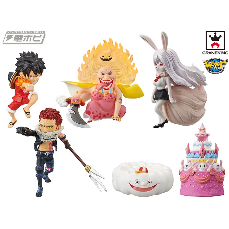 BANDAI WCF One Piece Figures Cake 3 Island Luffy Big Mom