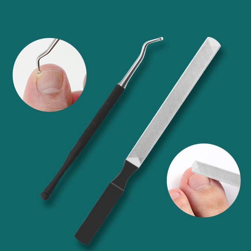 Professional Pedicure Tools Foot Rasp Dead Skin Remover Ingrown Toenail Removal Correction Clippers Nail Treatment Foot Care Kit