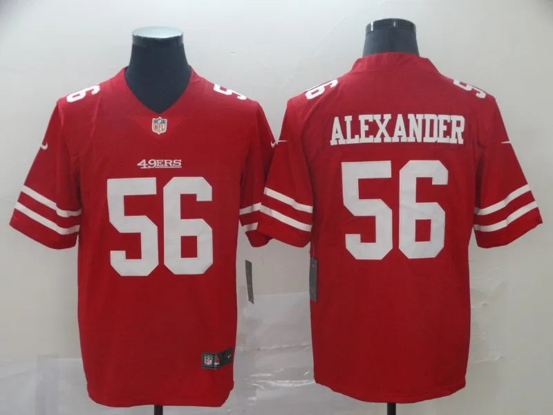 Men Мужская Джерси San Francisco 49ers Kwon alexer 56 - Цвет: Men