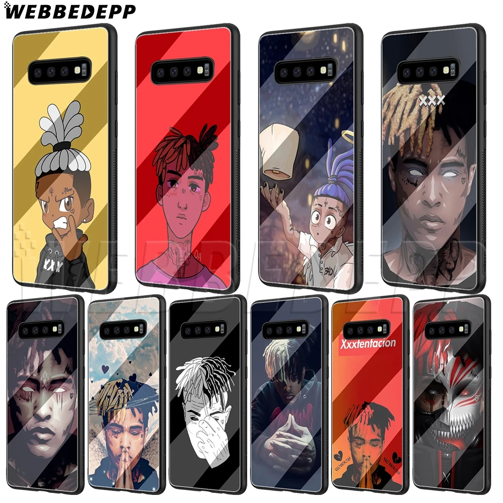 

WEBBEDEPP XXX Tentacion Glass Case for Samsung S7 S8 S9 S10 Note 8 9 Edge Plus A10 A20 A30 A50 A60 A70