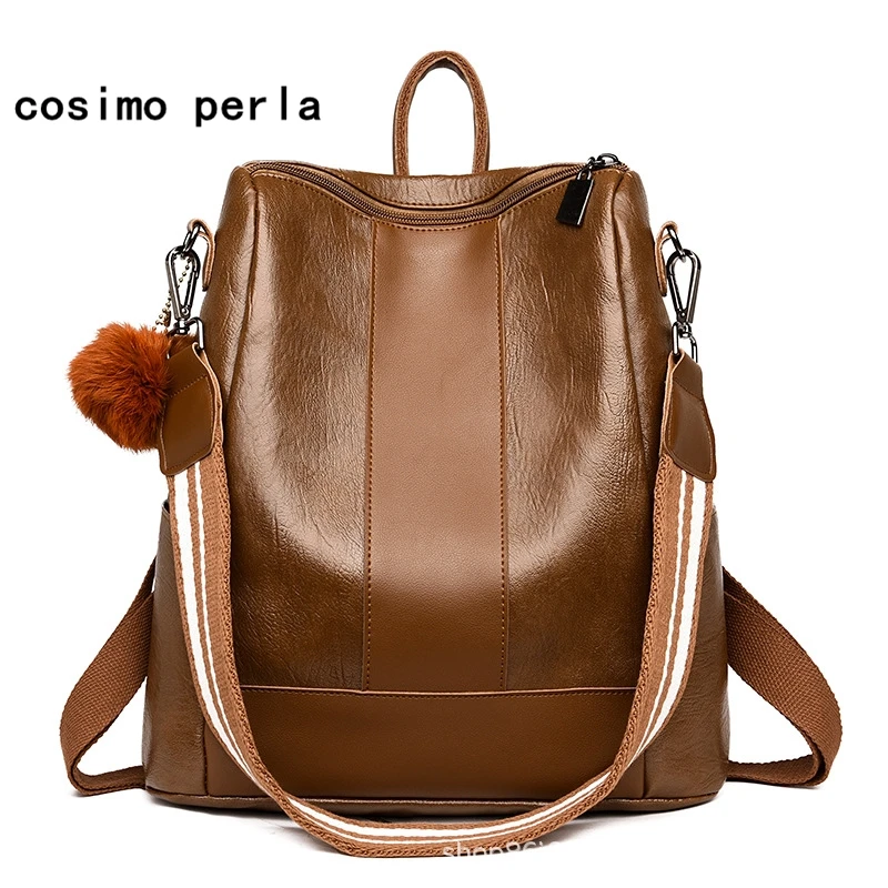 mochilas marrones mujer