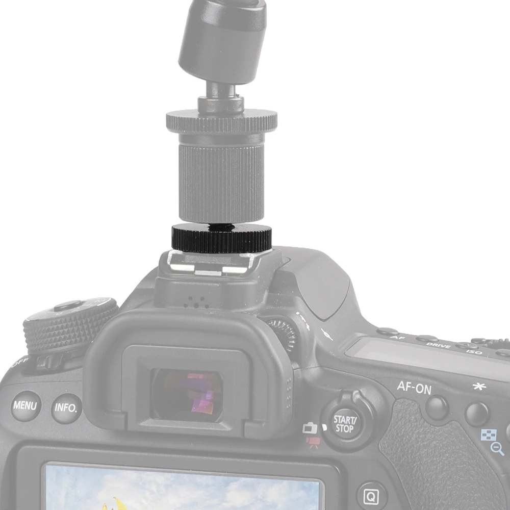 Аксессуары для камеры 1/4 ''Однослойная вспышка Холодный башмак Горячий башмак крепление для камеры DSLR Canon/Nikon/sony/Minolta/Yongnuo