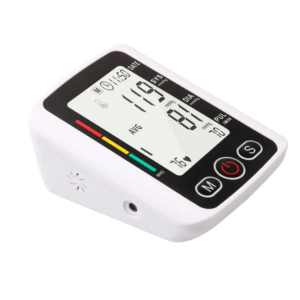 

Automatic Digital Upper Arm Blood Pressure Monitor Heart Beat Rate Pulse Meter Tonometer Sphygmomanometer pulsometer hot sale