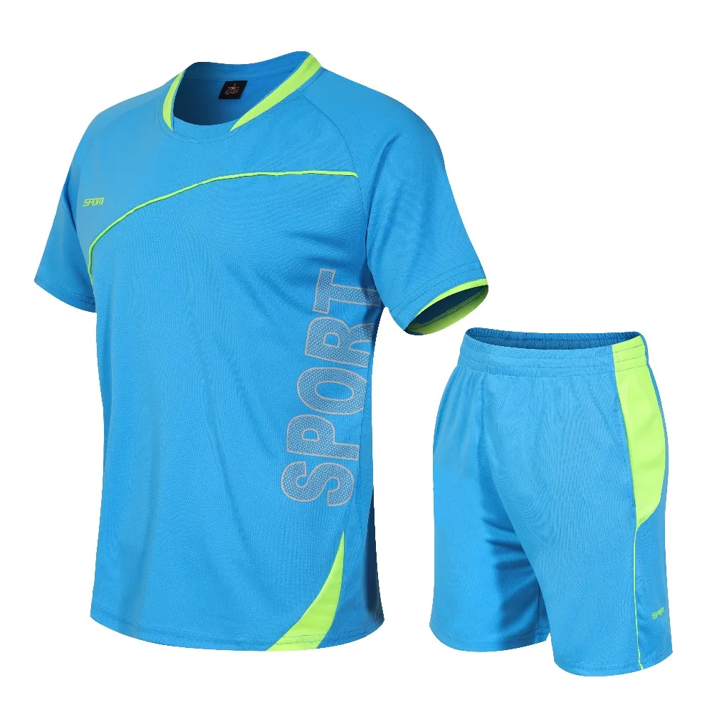 Summer Sport Suit Men's Sets T Shirts+shorts Two Pieces Sets Casual Tracksuit O-Neck Solid Sportswear Sweatsuit Tracksuit Men Summer Sport Suit Men's Sets T Shirts+shorts Two Pieces Sets Casual Tracksuit O-Neck Solid Sportswear Sweatsuit Tracksuit Men