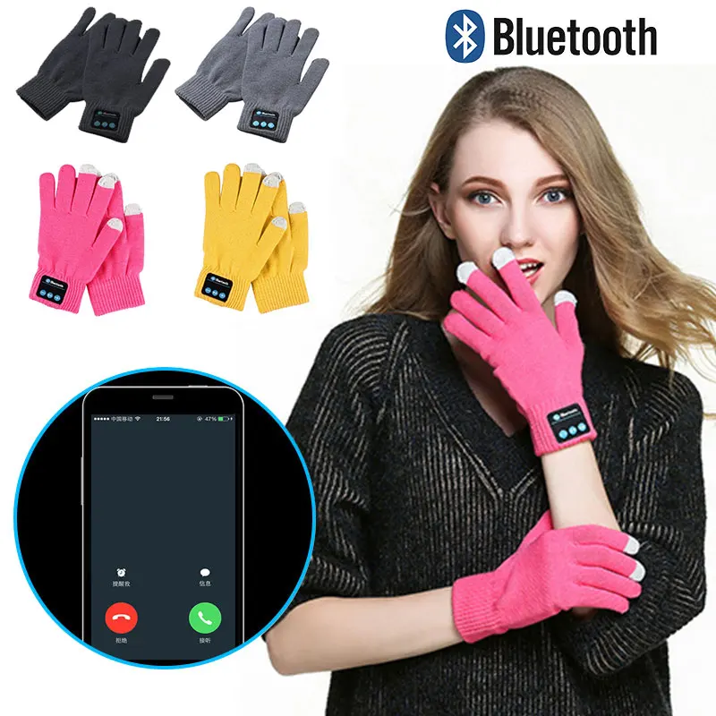 С стерео зима на открытом воздухе Вызов Bluetooth V3.0 музыкальные Перчатки Bluetooth Говорящие перчатки