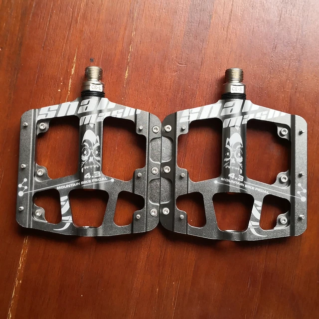 New CNC Aluminum Alloy Sealed 3 Bearing Anti-slip Bicycle Pedals flat foot Ultralight Mountain Bike Pedals MTB Bicycle Parts titanium