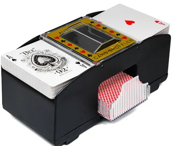 

Automatic poker card shuffler for Four decks cards (battery is not in box)