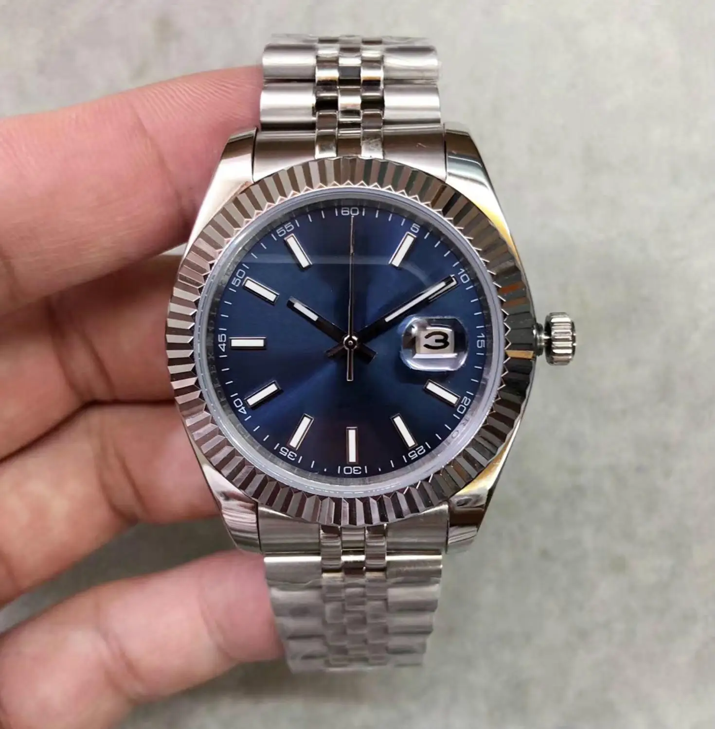 

Super classic m126300-0001 Blue 41MM Datejust 6 o'clock Crown Date Squat Oyster High Quality Men's Wristwatch Free Shipping