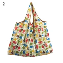 Многоразовая сумка, женская складная сумка для покупок с мультипликационным принтом, сумка для фруктов и овощей, сумка для продуктов, Повседневная эко-сумка высокого качества