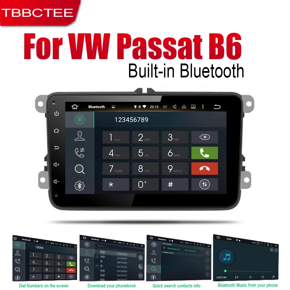 TBBCTEE автомобильная система Android 1080P ips lcd экран для Volkswagen VW Passat B6 2005~ 2010 автомобильный Радио плеер gps навигация AUX DVD