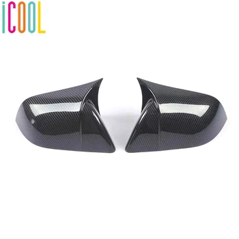 

Pair Carbon Fiber Look Car Side Rear View Mirror Cover Trim Protective Stickers for Tesla Model 3 2017-2020 Styling Accessories