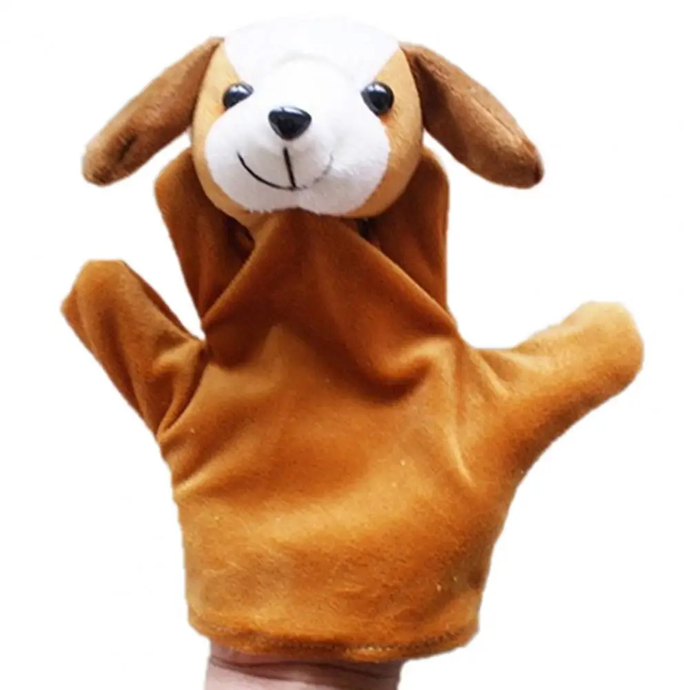 

10 Style Big Hand Puppet Animal Plush Toys Baby Cloth Educational Cognition Hand Toy Finger Dolls Wolf Pig Tiger Dog Puppet