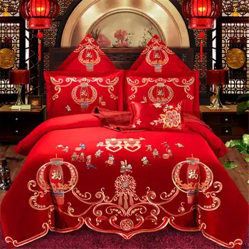 

2019 Happy Event Wedding Bedding Sets Good Wishes Duvet Cover Queen/King Size