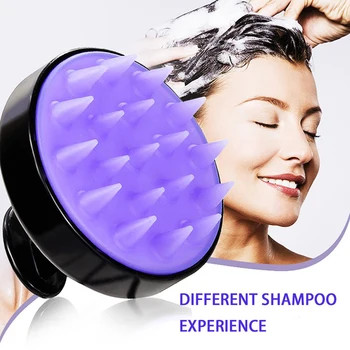 

1PCS Hair Massage Brush Silicone Head Shampoo Scalp Hair Washing Scalp Cleanse Comb Deep Care Massage Scalp Body Massage Comb