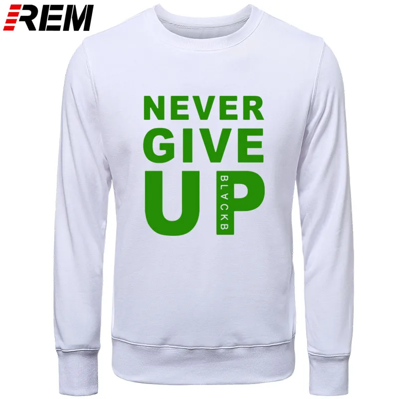 REM Mohamed Salah Never Give Up Man футболки с длинными рукавами хлопковые мужские кофты с капюшоном, толстовки - Цвет: WHITE GREEN