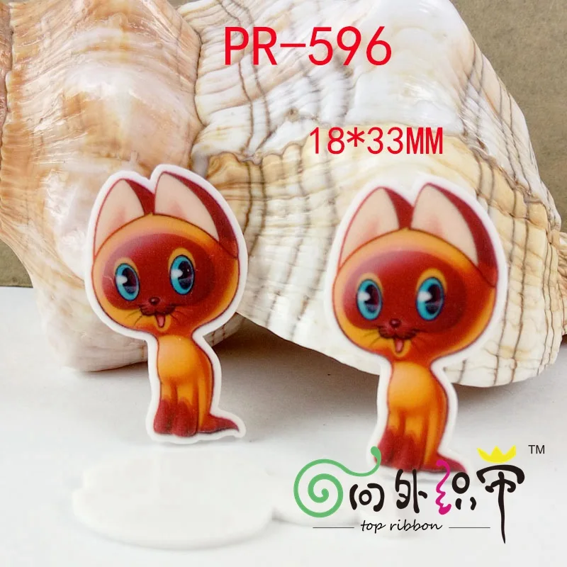 30 шт мультфильм персонаж плоское украшение из смолы pr 674 - Цвет: 596