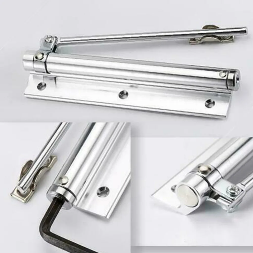 HOT Automatic Door Self-Closing Hinge Mute Easy to Rebound No Slotting Punching Free Door Closer Home LSF99
