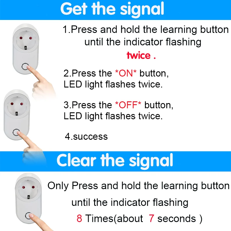 Wireless Remote Control Switch Electric Socket EU FR Universal Plug 433 Mhz 220v Smart Switch 15A Electrical Outlets For Light Wireless Remote Control Switch Electric Socket EU FR Universal Plug 433 Mhz 220v Smart Switch 15A Electrical Outlets For Light