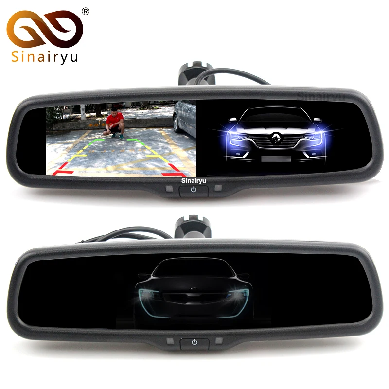 Зеркало монитор для Toyota Kia Hyundai Nissan 4 3 дюйма TFT HD 800*480|lcd monitor temperature|lcd unitmonitor lcd viewsonic |