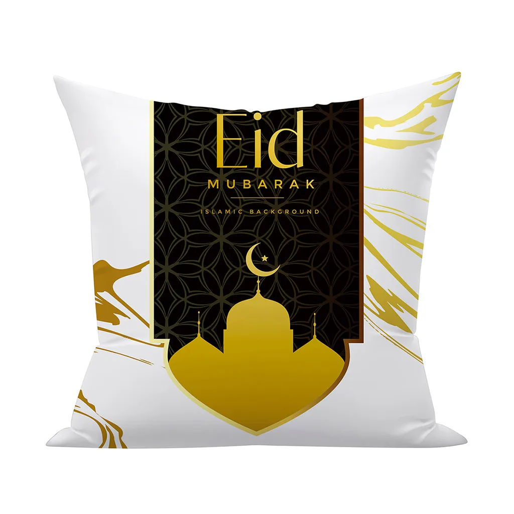 O Muslim Ramadan 45x45cm Room English Alphabet For Home goods 1PC Flower Pillowcase Polyester - Цвет: O