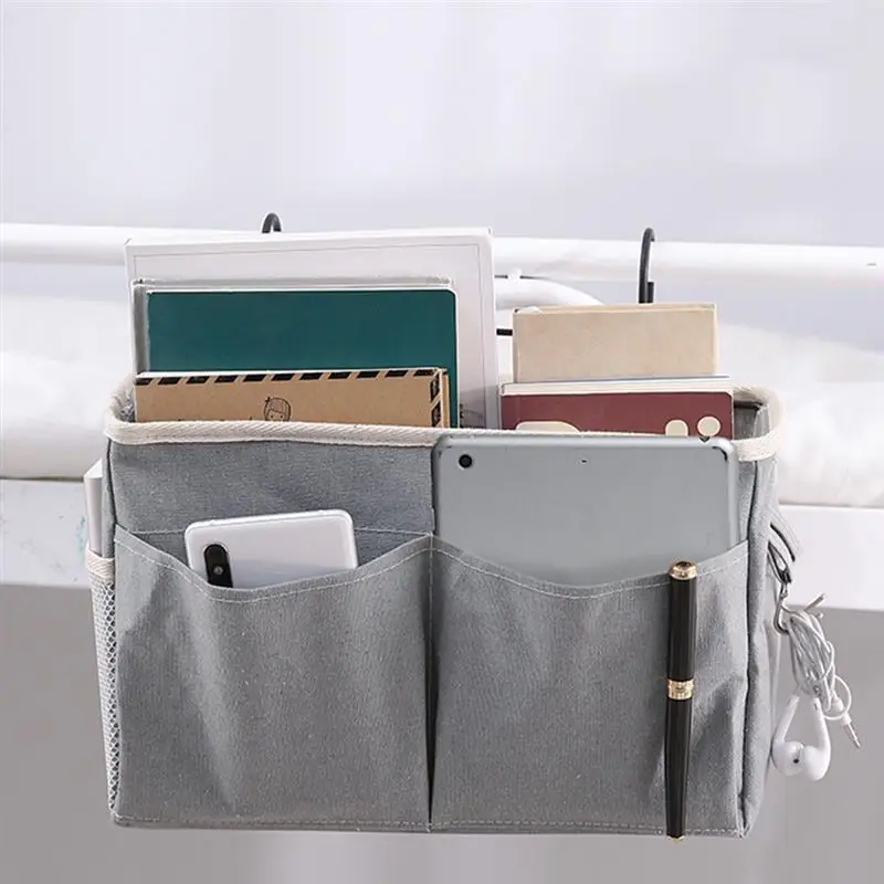 Прикроватный Caddy многокарманный подвесной прикроватный органайзер для хранения