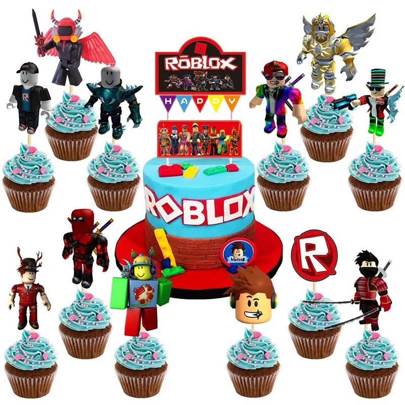 Игра Roblox украшение на день рождения для домашнего подарка товары вечерние топпер