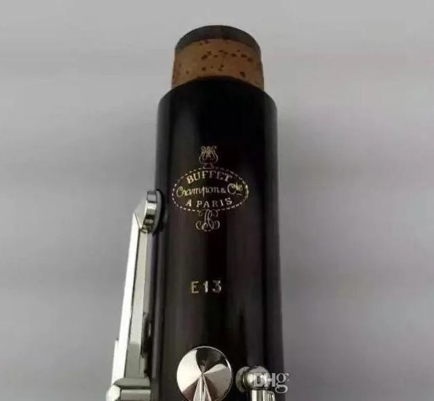 New Buffet Crampon Blackwood Clarinet E13 Model Bb Clarinets Bakelite 17 Keys Musical Instruments with Mouthpiece Reeds