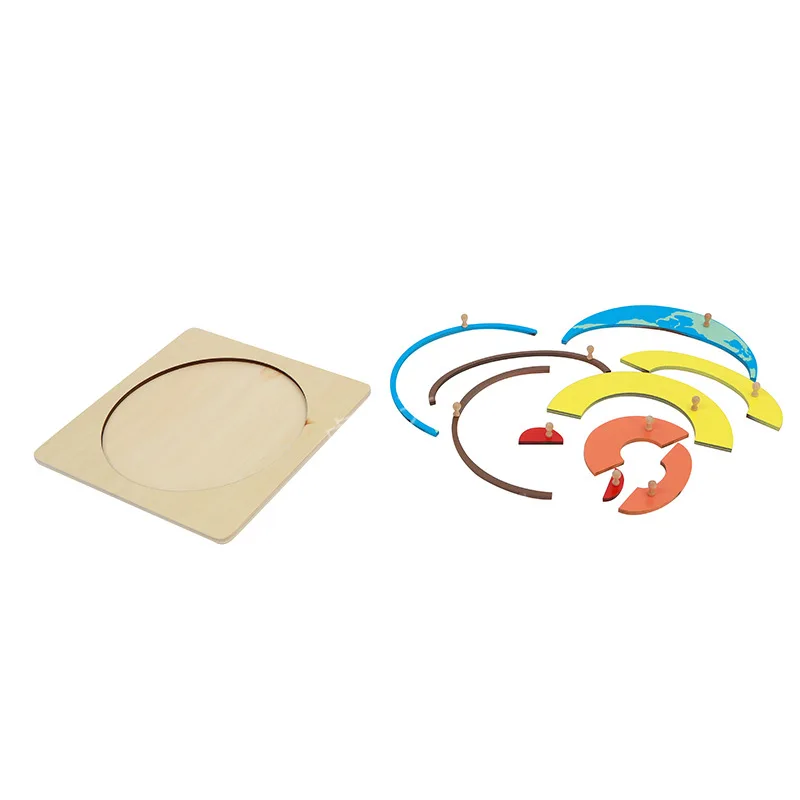 

Montessori Geography Early Educational Teaching Aid Earth Internal Structure Panel Jigsaw Puzzle Crust Mantle Core Montessori Tr