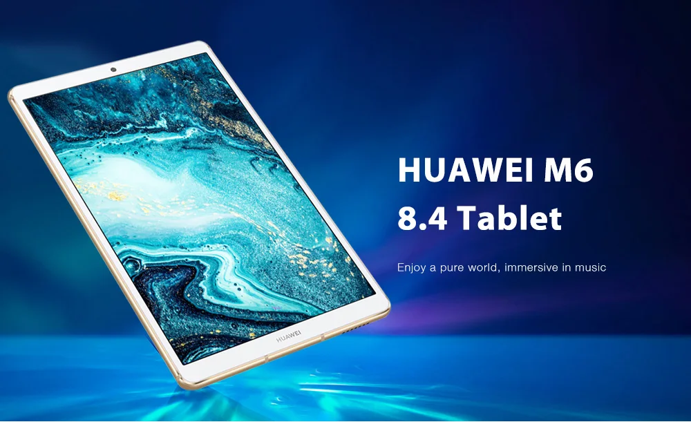 HUAWEI M6 4G Phablet планшетный ПК Android 9,0 Hisilicon Kirin 980 Восьмиядерный Mediapad 4 Гб 64 Гб 7500 мАч 2560x1600 отпечаток пальца 8,4''