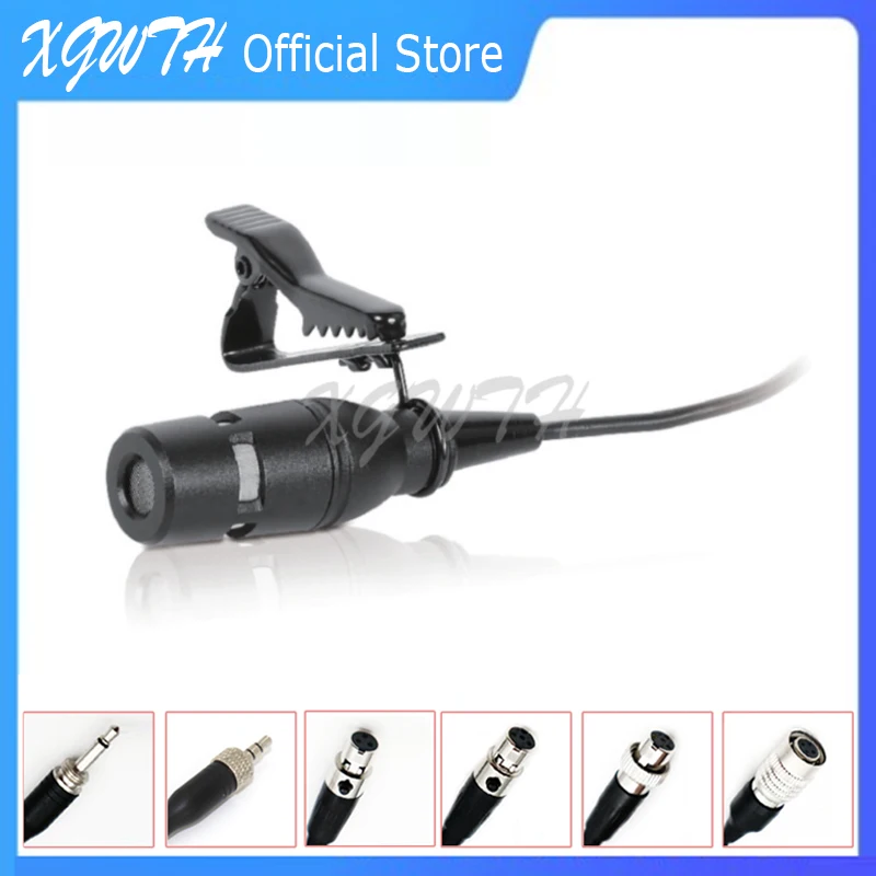 

Hypercardioid Tie Clip Lavalier Lapel Microphone Cardioid Condenser Mic for Sennheiser Shure AKG Audio-Technica Wireless System