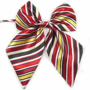 

Brand New Bow Tie For Women High School Girl Student Cosplay Uniform Formal Suit Accessories Cravat Butterfly Knot Striped