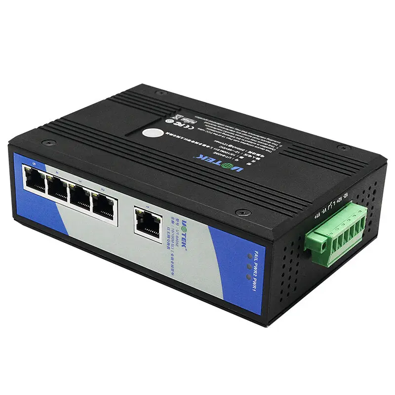 10/100 м 5-портовый промышленный Класс коммутатор Ethernet-коммутатор UT-6405E