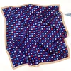100% Pure Silk Scarf Women Neck Hair Band Foulard Square Small Headband 2024 Fashion Print Neckerchief Scarves Bandana 53*53cm 2