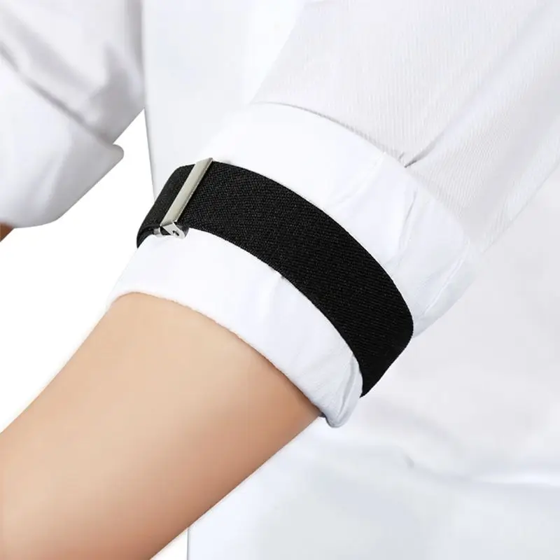 2 шт Мужская рубашка жениха рукав держатель металлический нескользящий ремень эластичная наручная повязка F3MD