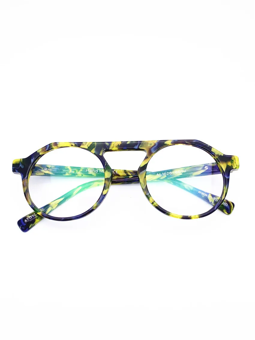 

Belight Optical Men Women Acetate Colorful Retro Vintage Prescription Eyeglasses Optical Spectacle Frame Eyewear AL1626