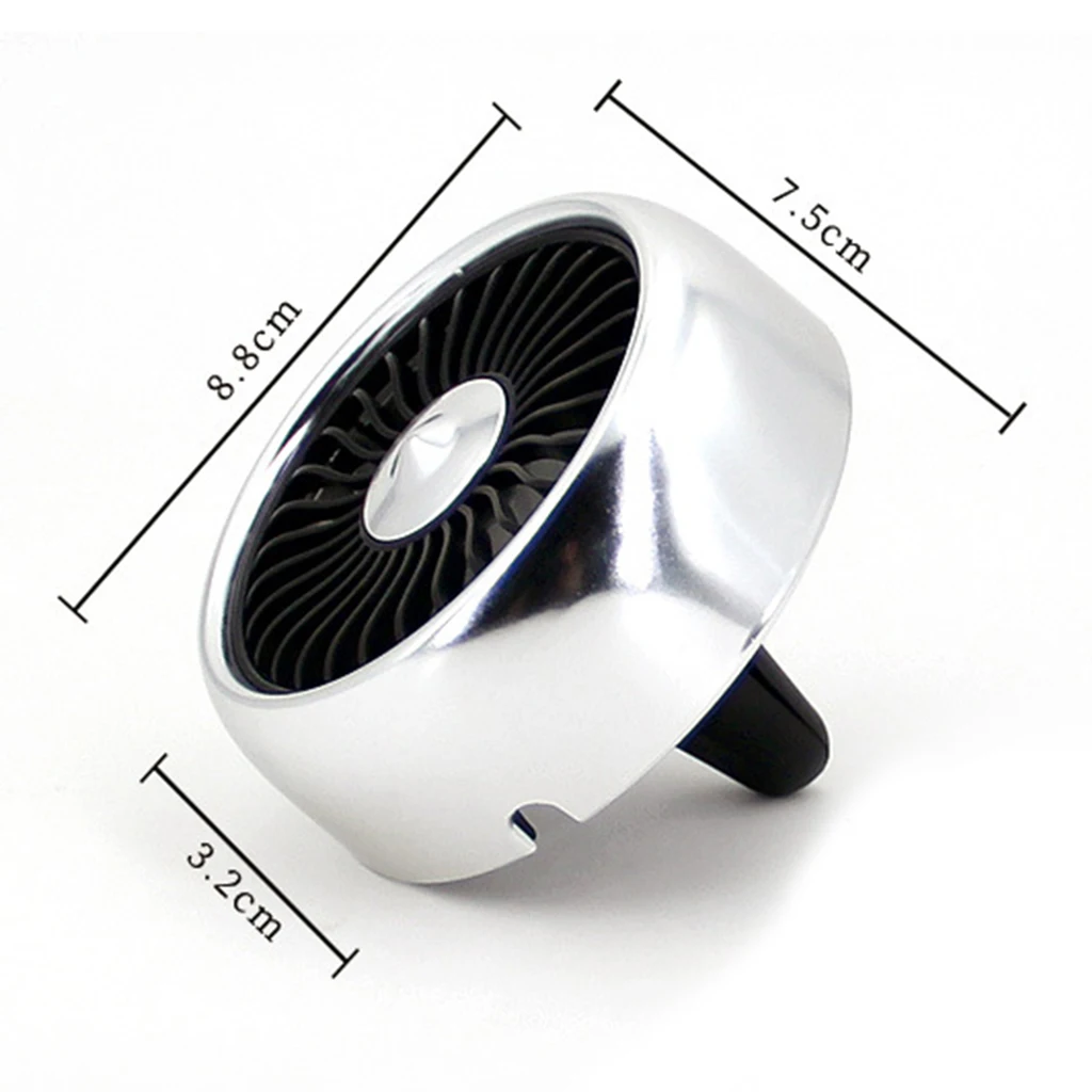 Car Home Summer Fan Air Conditioner Ice USB Rechargeable Air Cooler Silver