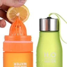 Рождественский подарок 650 мл бутылка для воды H20 пластиковая фруктовая настойка бутылка креативный открытый спортивный сок лимонный переносной чайник