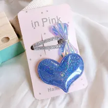 Корейский стиль стиль lei she pu Сердце Бабочка крышка узел простой детский BB зажим заколки аксессуары для волос головной убор