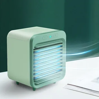 

2020 New Mini USB Portable Air Cooler Fan Air Conditioner Light Desktop Air Cooling Fan Humidifier Purifier For Office Bedroom