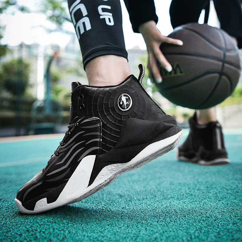 Men Jordan Basketball Shoes Buffering Retro Sneakers Anti-skid High-top Shoes Outdoor Couple Basketball Boots Women Sports Shoes