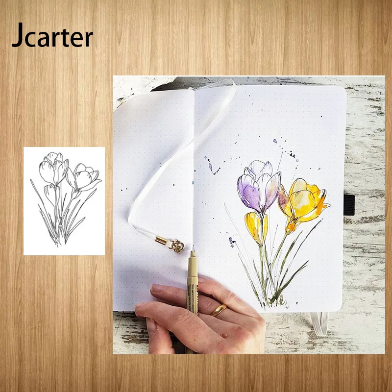

Rubber Clear Stamps Tulip Flowers Silicone Seals DIY Scrapbooking Craft handmade Tools Card Make Paper Make Decoration Stencil