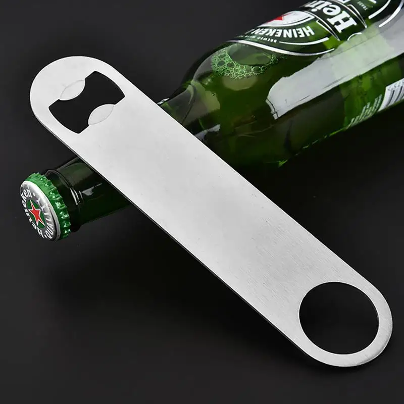 3pcs Kitchen Unique Large Flat Speed Bottle Cap Opener Remover Bar Blade Home Professional Beer Stainless Steel | Дом и сад