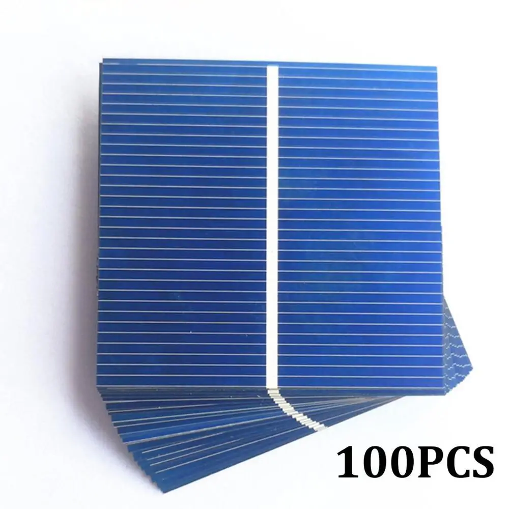 50/100 шт. 52*52 мм 0,5 V 0,43 W Панели солнечные солнечная батарея для ручной сборки панели солнечных батарей Солнечный Батарея Зарядное устройство углублённые встраиваемые на солнечной батарее