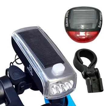 

Solar Bicycle Headlamp Recharging Bicycle Lamp Night Riding Flashlight Bicycle Accessories cycling light